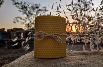 Yazla Arı Çiftliği 8x10 cm Sarma Mum