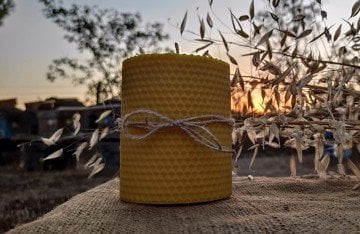 Yazla Arı Çiftliği 8x10 cm Sarma Mum