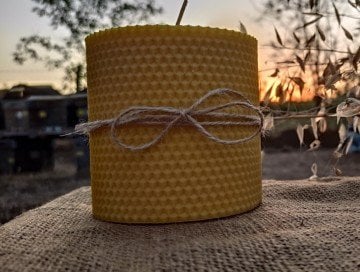 Yazla Arı Çiftliği 10x10 cm Sarma Mum