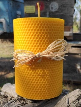 Yazla Arı Çiftliği 15x10 cm Sarma Mum