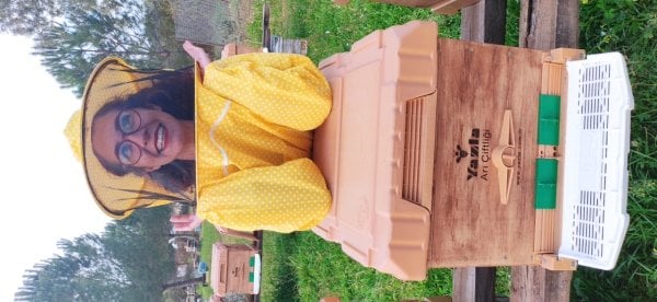 Sarı Puantiyeli Arıcılık Kıyafeti